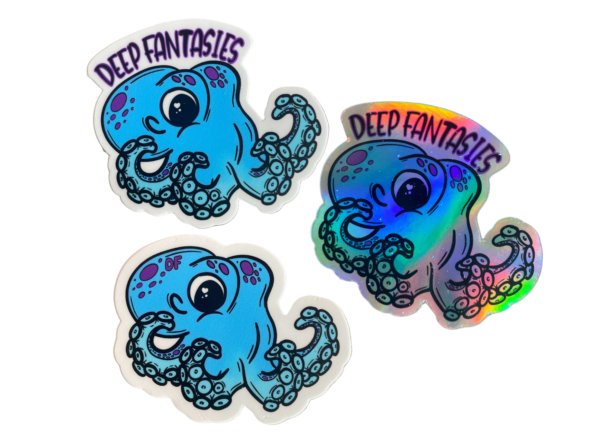 Deep Fantasies Vinyl Logo Stickers - Deep Fantasies